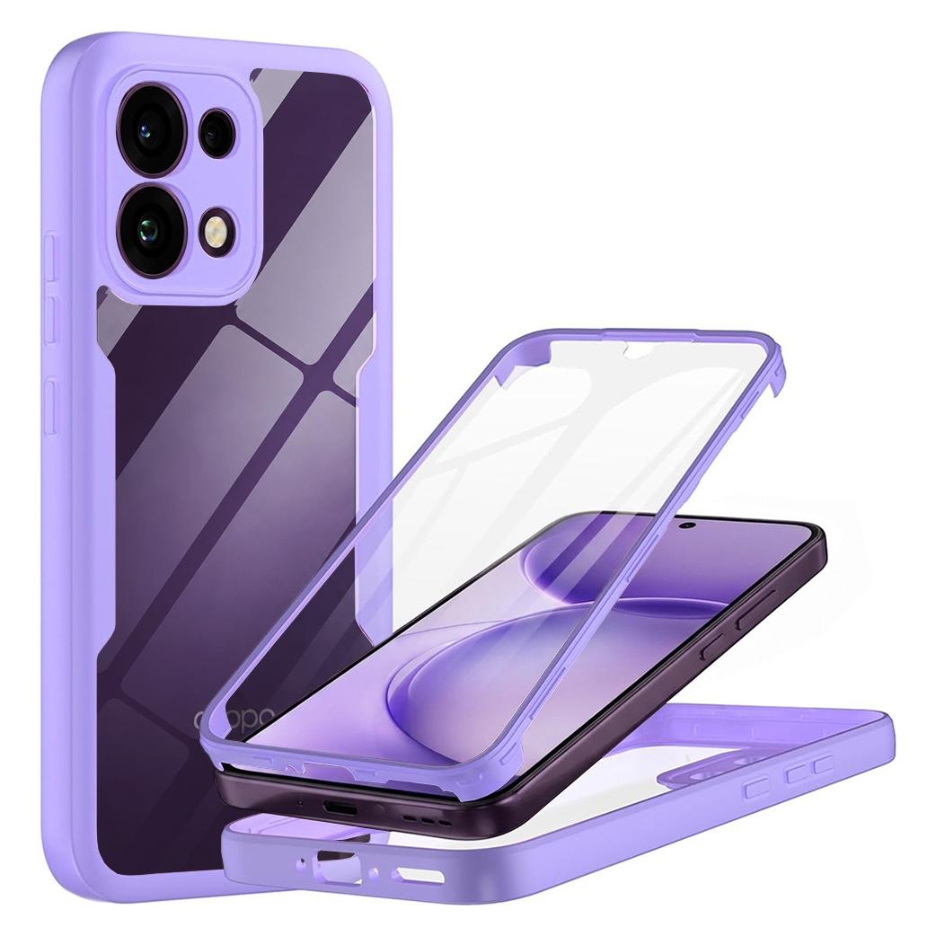 Techsuit - ColorVerse 360 Series + Screen Protector - Oppo Reno16 F / Reno16 FS - Purple (Oppo Reno 16 F, Oppo Reno 16 FS) (72711427)