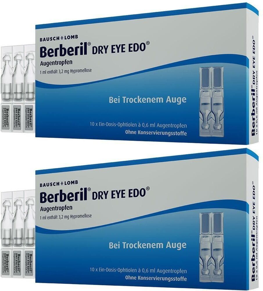 Berberil Dry Eye EDO Augentropfen 2x 2x10x0,6 ml