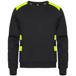 CLIQUE Ambition Roundneck Sweatshirt 11 - schwarz/gelbhigh visibility M