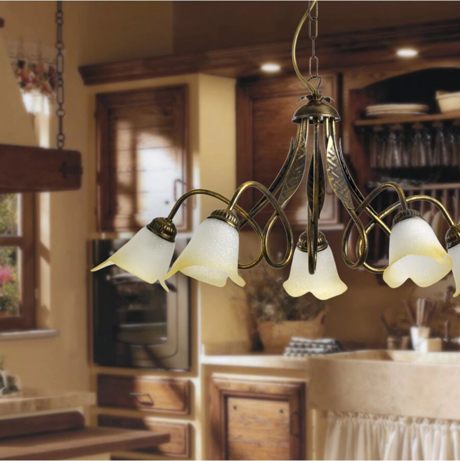 Onli LAMPADARIO DOPPIO GIRO COL. BRONZO