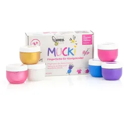 Mucki Fingerfarben für Königskinder, 6x 50ml
