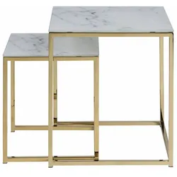 Actona »Alisma« Ecktisch 2er Set 45x50x45 cm