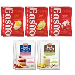 EASIYO Joghurtpulver 10 Beutel für 10kg frischen Joghurt 5 versch. Sorten