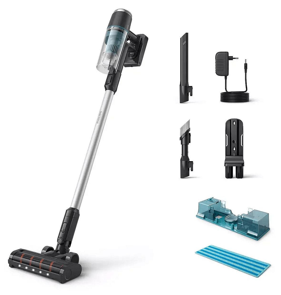 Philips 3000-serie XC3133/01 Aqua Plus Draadloze Steelstofzuiger zonder zak, Zwart/Blauw