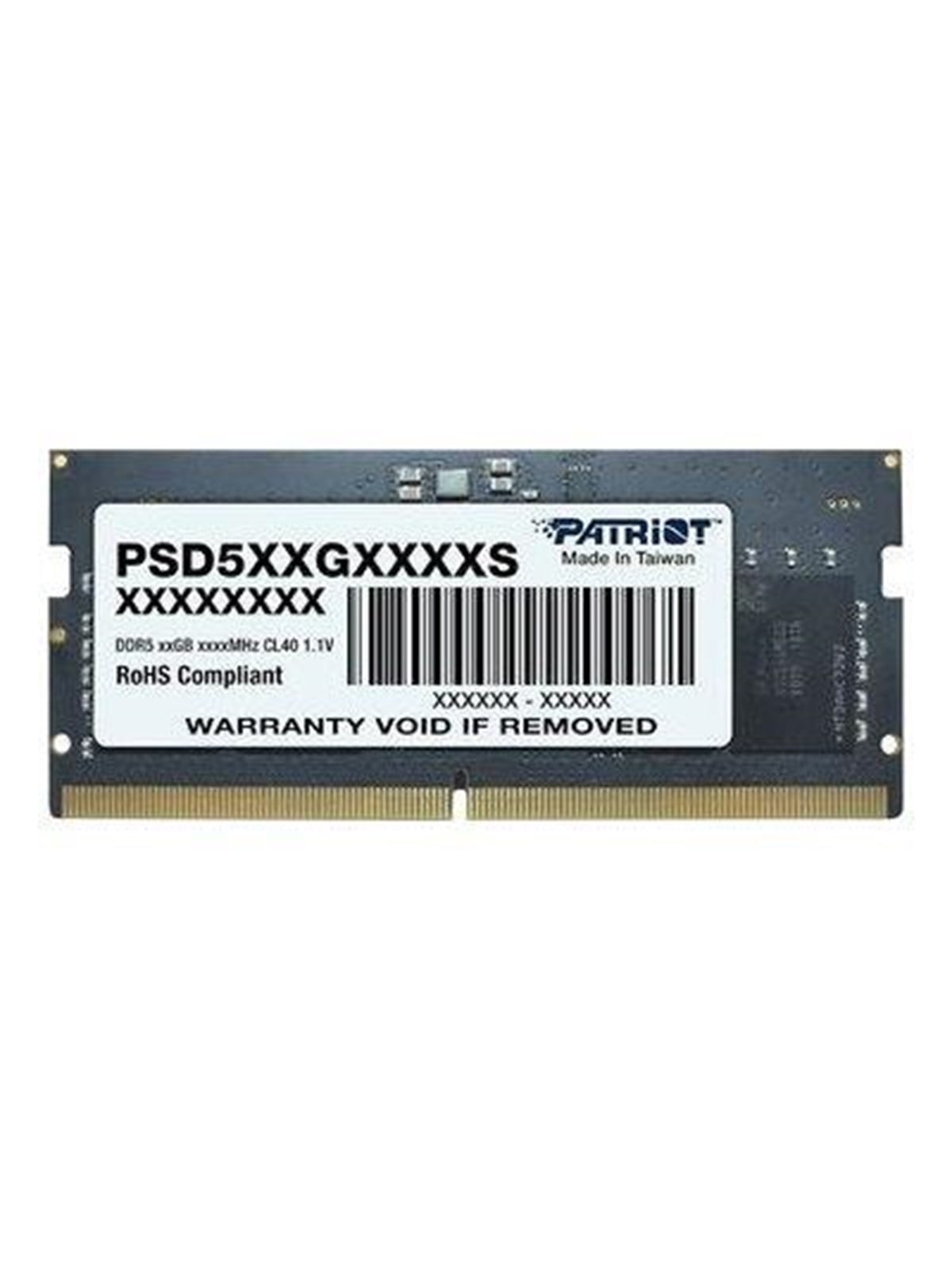 Patriot Signature Line SODIMM DDR5-5600 - 8GB - CL46 - Single Channel (1 pcs) - Schwarz