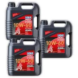 3x Motorbike 4T Synth 10W-60 Offroad Race LIQUI MOLY 3054 Motoröl Motorrad Öl 4L