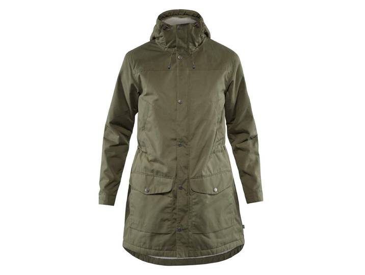 Fjallraven Greenland Winter Parka W - Dames Outdoorjas - Teddy fleece - Laurel Green