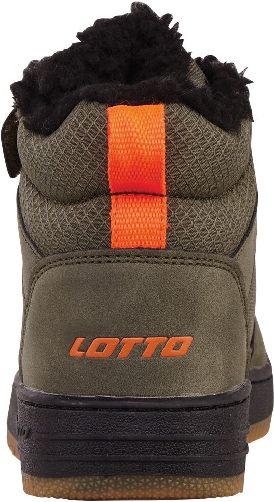 Sneaker LOTTO, Jungen, Gr. 26, gefüttert wärmend, grün (olive, schwarz), Synthetik, Textil, Schuhe Sneaker, - mit kuschelig-warmem Teddyfutter