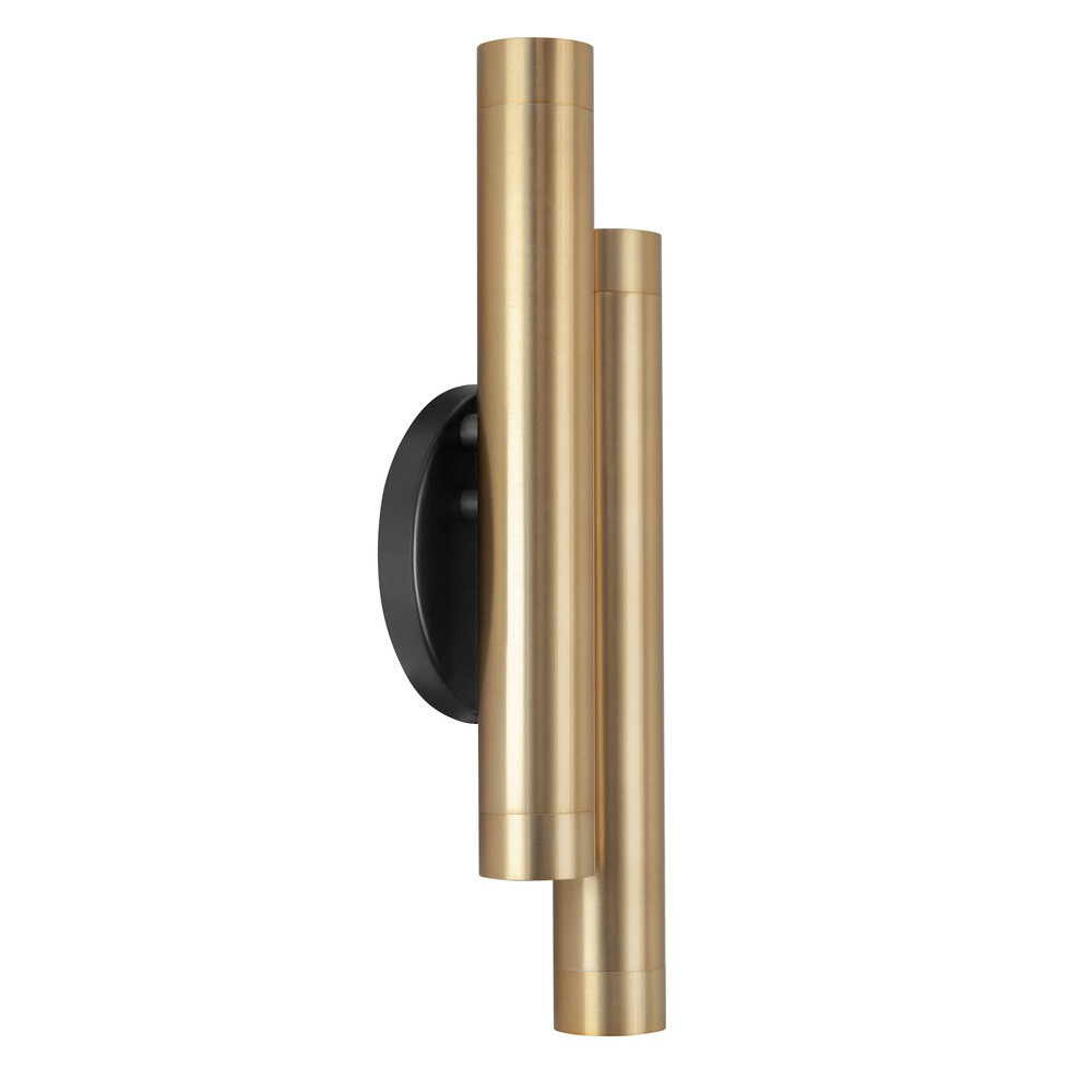 Design wandlamp Highlight dubbel messing gold/brass