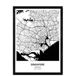 POSTER Singapur - Singapur A4 Rahmenlos
