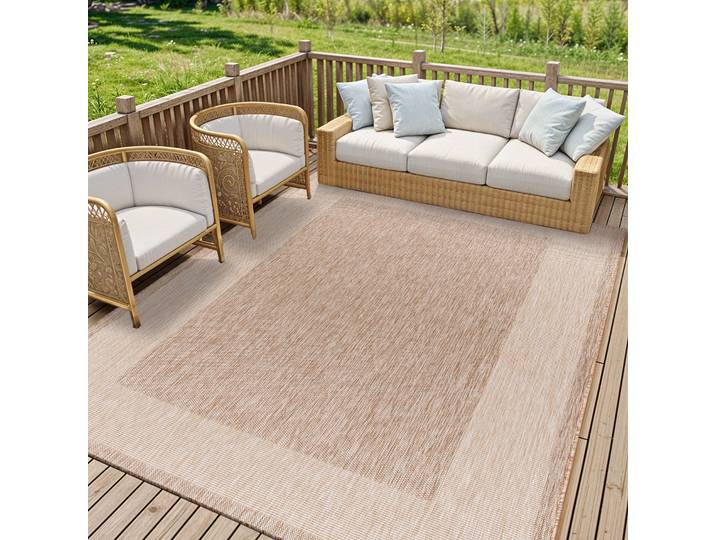 Teppich LIVABLISS MELILLA , beige (braun), B:160cm H:4,1mm L:213cm, Polypropylen, Teppiche, Teppich