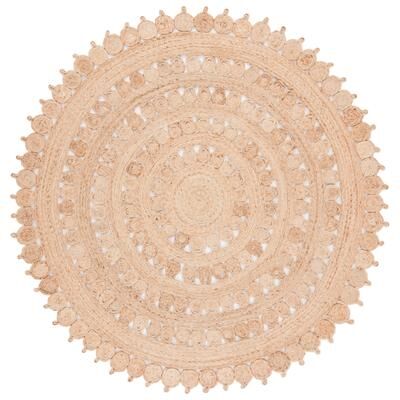 SAFAVIEH Handmade Natural Fiber Maze Farmhouse Rug