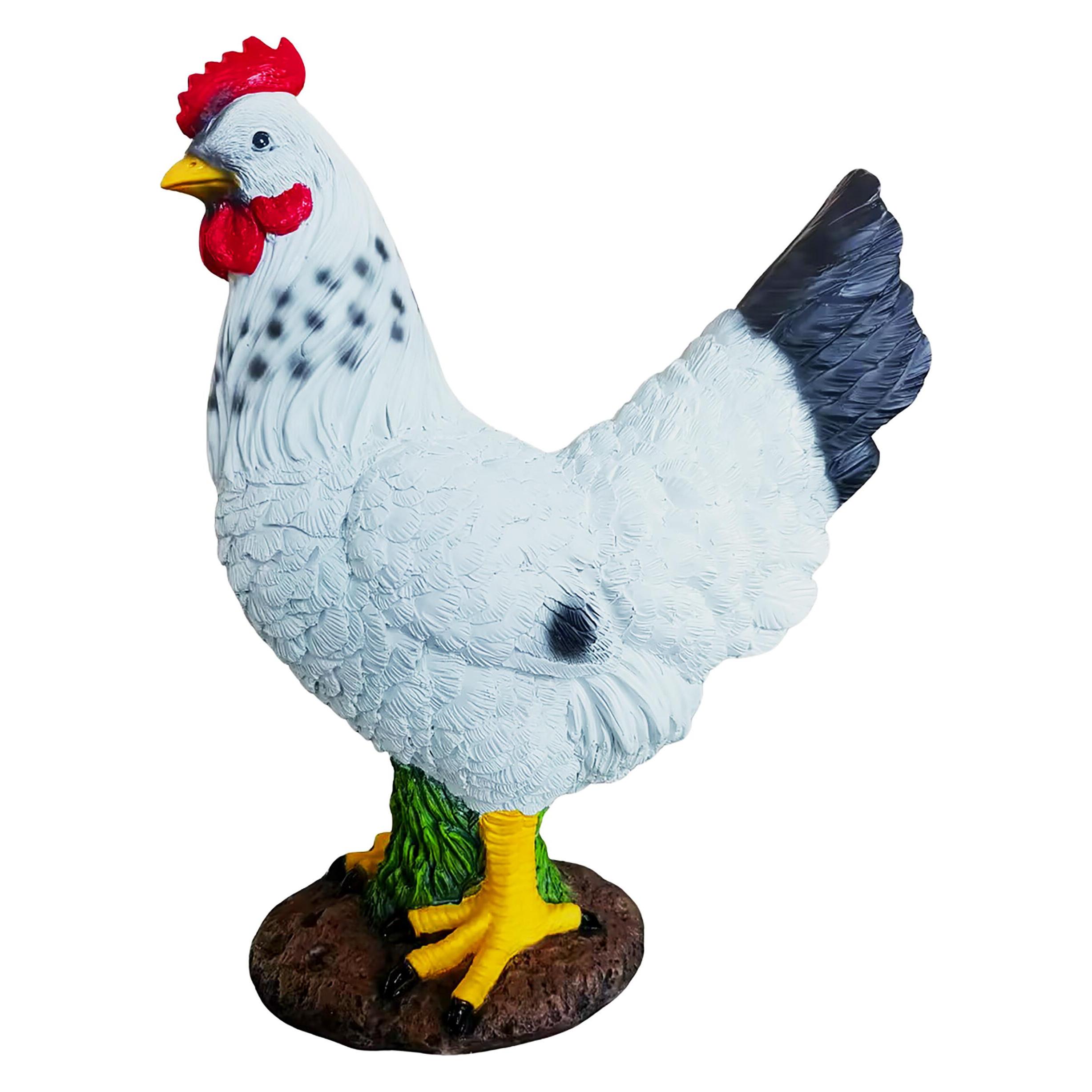 Relaxdays Gartenfigur Huhn (4052025829575)