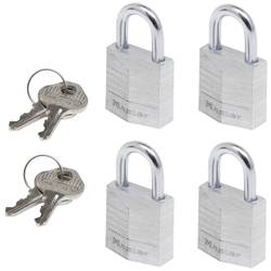 Master Lock P55992 Vorhängeschloss 20 mm gleichschließend Silber Schlüsselschloss