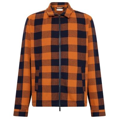 KnowledgeCotton Apparel - Checkered Heavy Flannel Overshirt - Hemd Gr XL braun