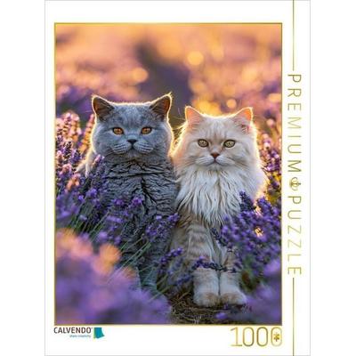 CALVENDO Puzzle Wir zwei durchs Blütenmeer | 1000 Teile Lege-Größe 64 × 48 cm Foto-Puzzle für glückliche Stunden, von , Calvendo Puzzle