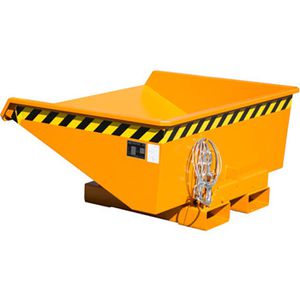 BAUER Kippbehälter EXPO 275, für Stapler, 0,275 m³, orange, 750 kg