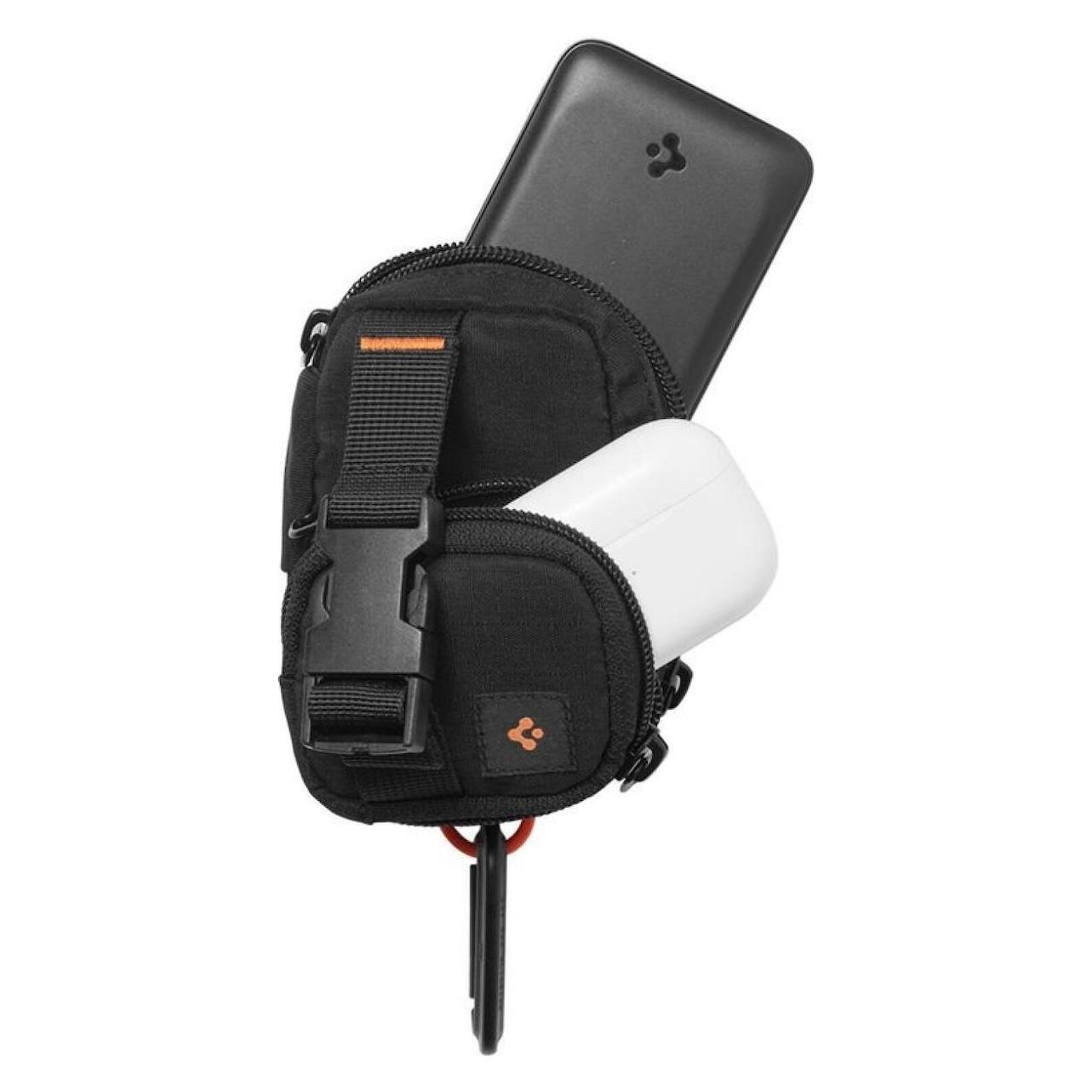 Spigen Portable Organizer Pouch SnapZip MagSafe black (Universal) (AFA09338)