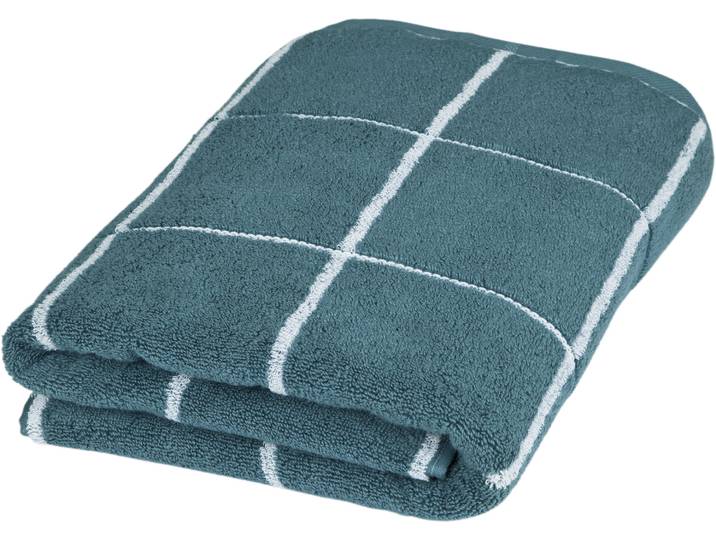 Duschtuch ROSS Überkaro 9032 , blau (pazifik), B:75cm L:140cm, Frottier, Baumwolle, Handtücher, Duschtuch, 100% Baumwolle, kariert, in modischen Karo Farben