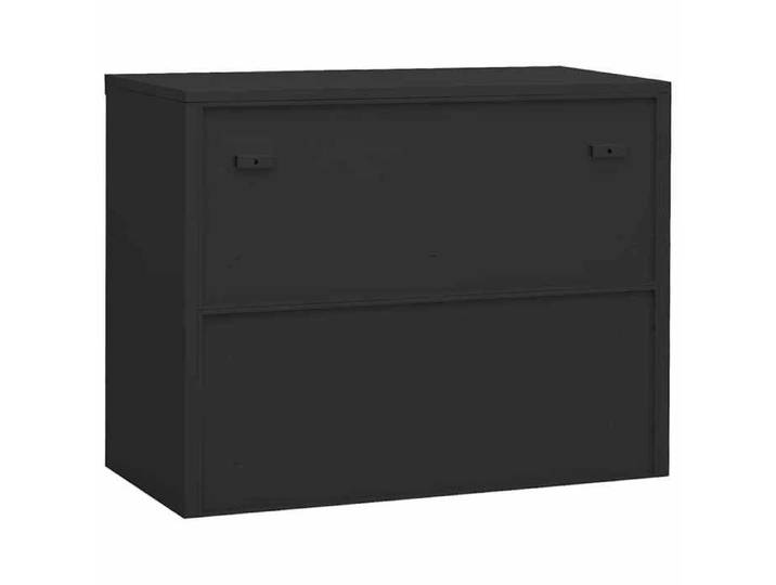 Meuble Rangement - HAOSHOP - Armoire de bureau Anthracite 90x40x70 cm Acier&01_29868