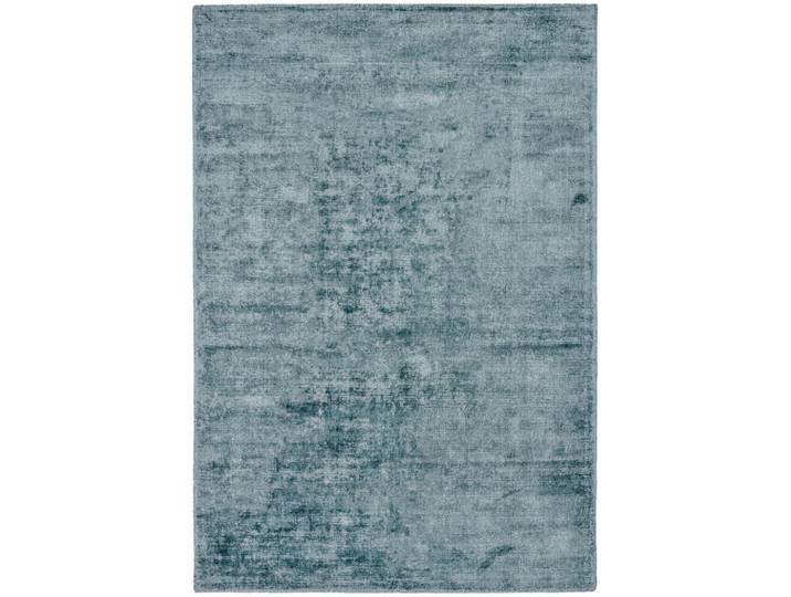Theko Viskoseteppich Star 240x340 cm, Türkis, Uni, Rechteckig, 240x340 cm, Teppiche und Böden, Teppiche, Webteppiche