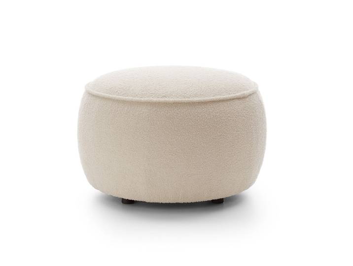 Masseno Sitzhocker KIRA Modern Polsterhocker, Fußhocker Creme