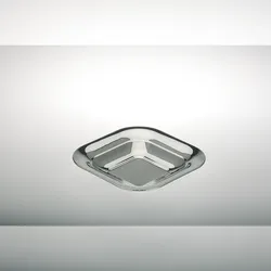 Schale klein quadratisch versilbert 14,5  x 14,5cm