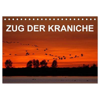 Zug der Kraniche (Tischkalender 2027 DIN A5 quer), CALVENDO Monatskalender