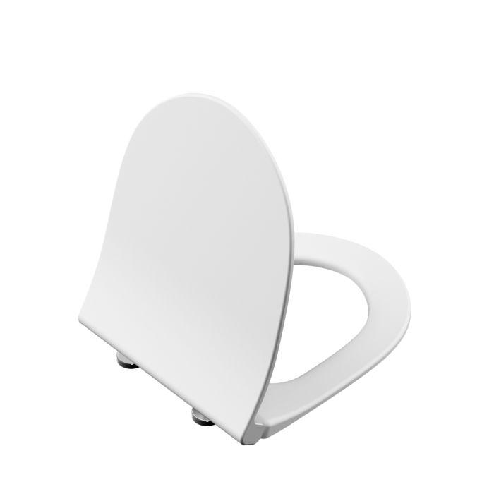 VitrA Slim Sento WC-Sitz 120-401R009 36,5x45cm, mit Absenkautomatik und Schnellverschluss, Edelweiß
