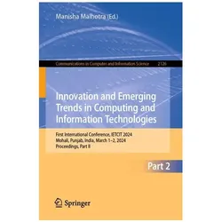 Innovation and Emerging Trends in Computing and Information Technologies, Fachbücher
