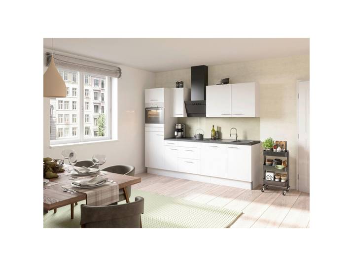 Optifit Küchenleerblock, Weiß, 3 Schublade(n) Schubladen, seitenverkehrt montierbar, nur wie online abgebildet bestellbar, 270 cm, Made in Germany, DIN EN ISO 14001, DIN EN ISO 50001, DIN EN ISO 9001, Zusatzausstattung erhältlich, höhenverstellbare Füße, Küchen, Küchenzeilen & Küchenblöcke, Küchenzeilen ohne Geräte