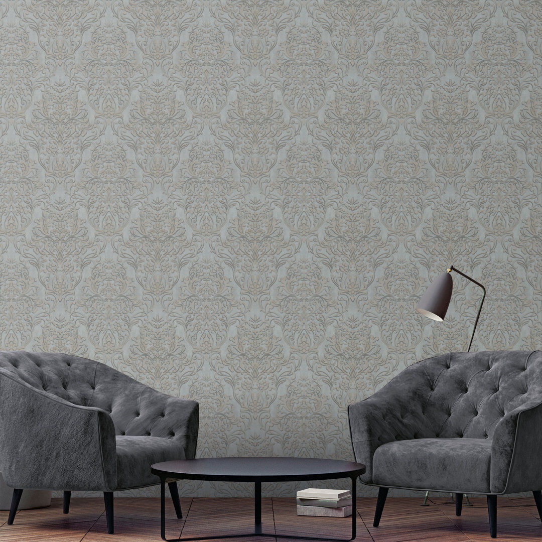 Mercer41 Surrey 10.05cm x 53cm Textured Metallic Finish Wallpaper Roll Gold 1,000cm L