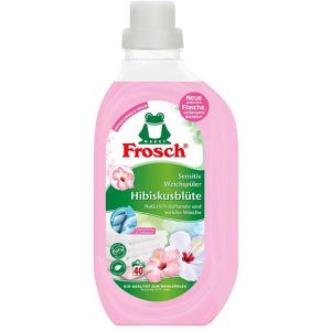 Frosch Weichspüler Hibiskusblüte Bio-Qualität, vegan, pflanzliche Inhaltsstoffe, hypoallergen, Flasche, 880 ml, 40WL