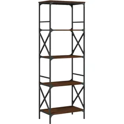 vidaXL Bücherregal 5 Böden Braun Eiche-Optik 59x35x171cm Holzwerkstoff