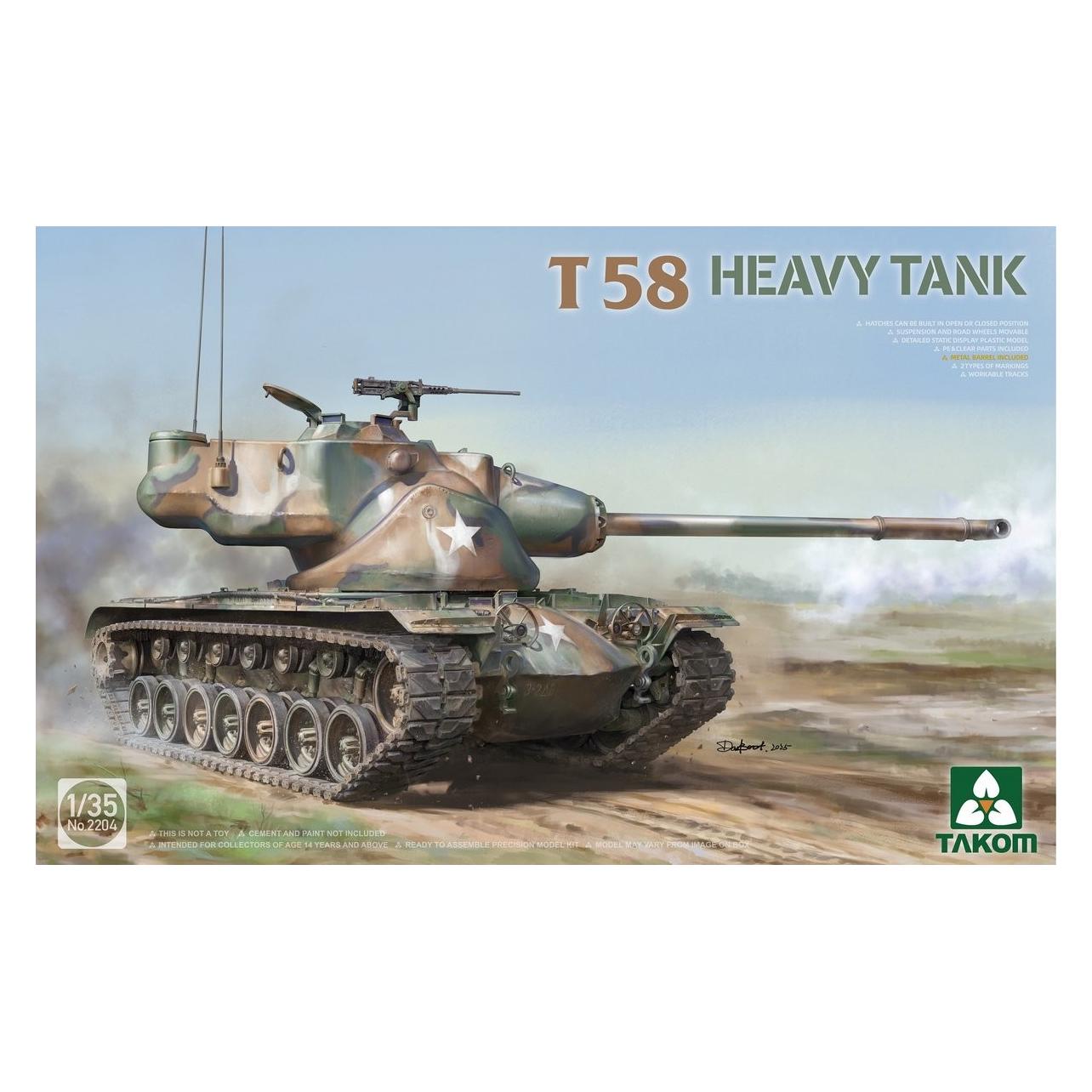 Takom Prototipo di Carro Armato Pesante T58 (TAK2204)
