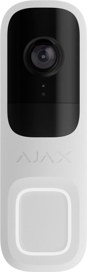 Ajax DoorBell Video Türklingel/Türsprechanlage mit integrierter KI, PIR Sensor und App-Steuerung, Weiß (HAN 66390)