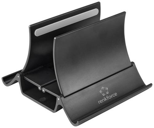Renkforce RF-LTS-120 Notebook-Ständer - vertikaler 3-in-1 Laptop-, Tablet- und Handy-Ständer