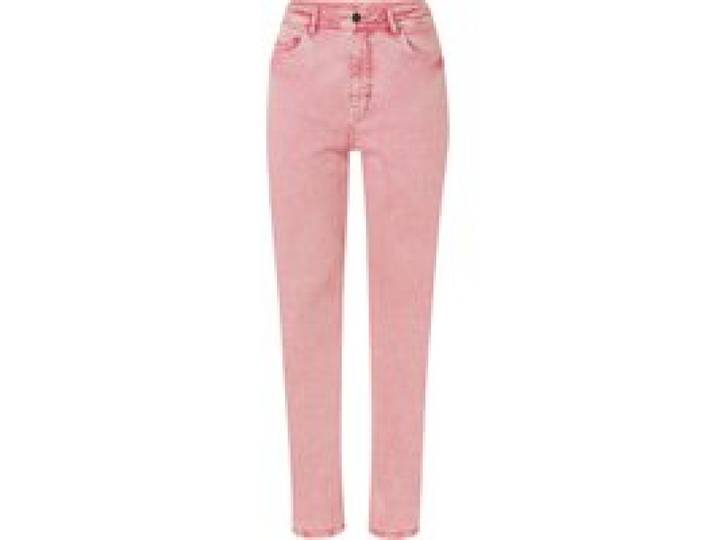 ESMARA® Jeans femme, coupe droite, taille haute (rose, 46)