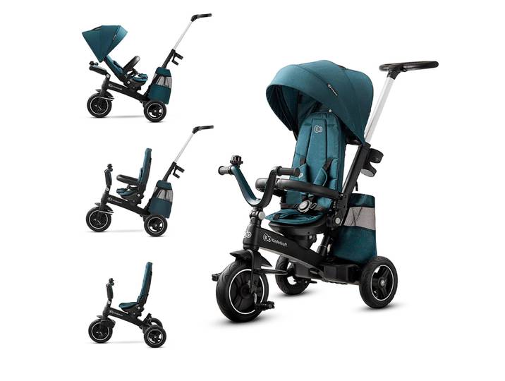 Kinderkraft EASYTWIST - tricycle multifonctionnel 5en1 (vert)