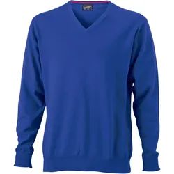 James & Nicholson Herren V-Ausschnitt Pullover JN659 royal XL