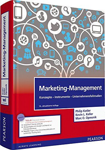 Philip Kotler - Marketing-Management: Konzepte - Instrumente - Unternehmensfallstudien (Pearson Studium - Economic BWL) - Preis vom 30.09.2026 09:01:18 h