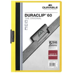 Durable Klemm-Mappe DURACLIP A4 sw 5St DURACLIP 60 SB Verpackung