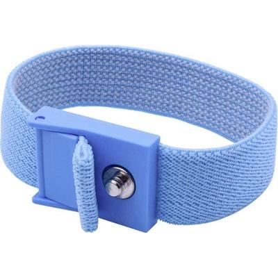 Quadrios ESD-Handgelenkband Blau Druckknopf 4mm
