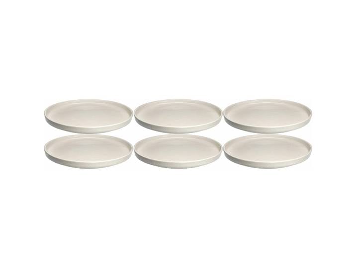 Teller-Set Leonardo Weiss Keramik D 22 cm 6 Stk - Teller-Set