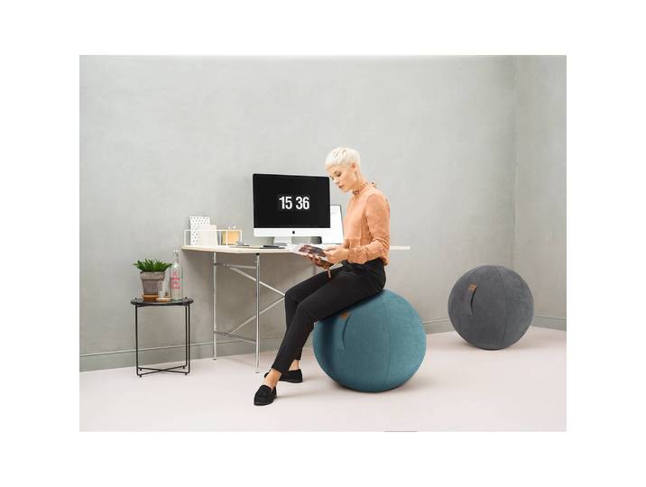 Sitzball Ø 65cm Blau/Petrol