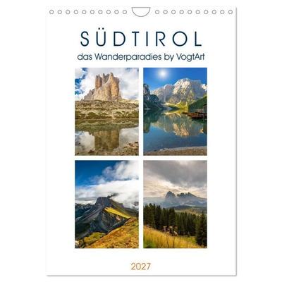 Südtirol, das Wanderparadies (Wandkalender 2027 DIN A4 hoch), CALVENDO Monatskalender