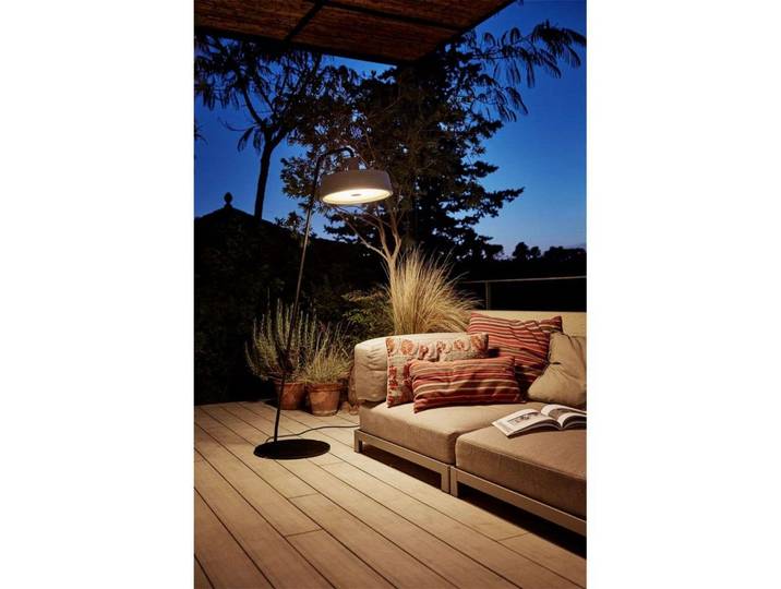 Soho 38 P D’extérieur Lampadaire Grey - Marset - Terrasse - Métal