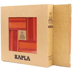 KAPLA - Holzbausteine, rot/orange, 40er Box