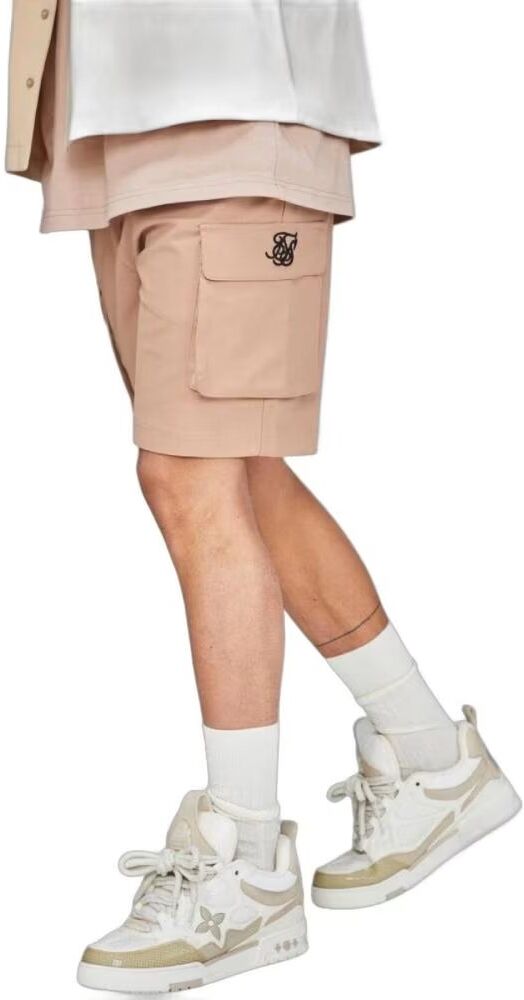 Siksilk Short Cargo Con Tira Lateral Beige M Hombre