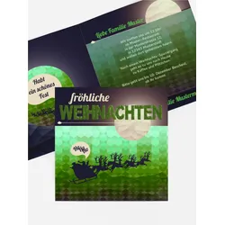 Weihnachtsgrußkarten geschäftlich selbst gestalten mit Spruch und Fotos im Onlinedesigner bei Meine-Kartenmanufaktur.de